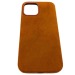 Чехол iPhone 12 Pro Max (6.7) Alcantara Case (без MagSafe) в упаковке Коричневый#418876