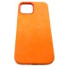 Чехол iPhone 12 Pro Max (6.7) Alcantara Case (без MagSafe) в упаковке Оранжевый#418881