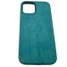 Чехол iPhone 12/12 Pro (6.1) Alcantara Case (без MagSafe) в упаковке Зеленый#418895