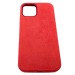 Чехол iPhone 12/12 Pro (6.1) Alcantara Case (без MagSafe) в упаковке Красная Ягода#418897