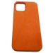 Чехол iPhone 12/12 Pro (6.1) Alcantara Case (без MagSafe) в упаковке Оранжевый#418899