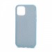                                 Чехол силикон-пластик iPhone 12/12 Pro (6,1") Fashion с блестками голубой#464033