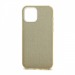                                 Чехол силикон-пластик iPhone 12/12 Pro (6,1") Fashion с блестками золотистый#463964
