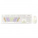                     Беспроводной комплект клавиатура+мышь Smartbuy 218346AG белый с цветными клавишами#416935