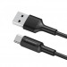 Кабель USB - Type-C Borofone BX1 EzSync (black)#416915