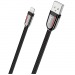 Кабель USB HOCO (U74) для iPhone Lightning 8 pin (1,2м) плоский (черный)#418657