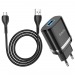                         Сетевое ЗУ USB Hoco N1 1USB/2.4A + кабель Micro USB (черный)#1561223