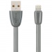 Кабель USB VIXION (K12i) для iPhone Lightning 8 pin (1м) силиконовый (серый)#421198