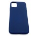 Чехол iPhone 11 Силикон Матовый Темно-Синий#1645309