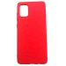 Чехол Samsung A71 (2020) Силикон Матовый Красный#424443