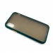 Чехол iPhone XR Противоударный Матовый Темно-Зеленый#1505301