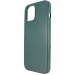 Чехол-накладка - LC011 экокожа MSafe для Apple iPhone 12 Pro Max (dark green)#427057