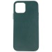 Чехол-накладка - LC011 экокожа MSafe для Apple iPhone 12/iPhone 12 Pro (dark green)#427080