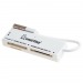 Картридер Smartbuy 717, USB 2.0 - SD/microSD/MS/M2, белый (SBR-717-W)#2141966