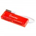 Картридер Smartbuy 717, USB 2.0 - SD/microSD/MS/M2 красный (SBR-717-R)#2141970