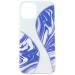 Чехол-накладка №3 узор под мрамор для iPhone 12 mini синий#430951