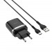 Адаптер Сетевой Hoco C12Q 3000mA QC3.0 + кабель Type-C чёрный#1561331