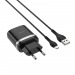 Адаптер Сетевой Hoco C12Q QC3.0 + кабель микро USB чёрный#1561313