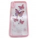 Чехол iPhone X/XS Силикон Бабочки стразы Розовый#1646202