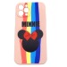 Чехол iPhone 12 Pro Max (6.7) (New Model Full) Силикон Print Minnie Розовый#431031