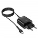 Адаптер Сетевой Hoco C72Q + кабель Type-C 1м (Black)#1439471