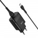 Адаптер Сетевой Hoco C72Q + кабель Type-C 1м (Black)#435449
