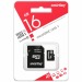                        16Gb карта памяти Smartbuy microSD + SD адаптер class10 UHS-I#1214551