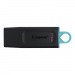 Флеш-накопитель USB 3.2 64GB Kingston DataTravele Exodia чёрный/бирюзовый#439592