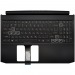 Топ-панель Acer Nitro 5 AN515-55 черная с подсветкой (RTX2060 широкий шлейф клавиатуры)#2005964