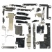 Комплект металлических пластин для iPhone 8/SE (2020)#1621302
