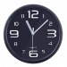 Часы настенные Perfeo "PF-WC-001", круглые д. 20 см, чёрный корпус / чёрный циферблат#445645
