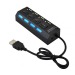 USB - Хаб - HUB01 4USB (black)#446689