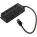 USB 3.0 хаб с выключателями, 4 порта, СуперЭконом, черный, SBHA-7324-B#1641316