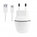 Адаптер постоянного тока 1гн.USB 5В, 2А + кабель Type-C Nova MKII, белый "Smartbuy"#1632010