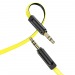 Аудиосоединитель Hoco UPA16 AUX 3,5мм-3,5мм, 1м желтый#886052