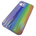                                 Чехол силикон-пластик iPhone 12/12 Pro (6,1") блестящий радуга сиреневый*#1790926