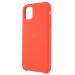Чехол-накладка Silicone Case с лого для Apple iPhone 11 (014) красный#585716