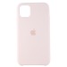 Чехол-накладка Silicone Case с лого для Apple iPhone 11 (019) розовый#585714