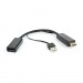 Конвертер шт. HDMI -  гн. DisplayPort (HD19M+USBxHD20F) "Cablexpert"#810409