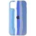 Чехол-накладка - Soft Touch для Apple iPhone 11 (blue rainbow)#585789