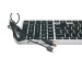 Клавиатура беспроводная Bluetooth,106кл., ножничный механизм, бесшумная, серебристо-чёрная "Gembird"#1786747