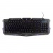 Клавиатура игровая "Gembird" KB-G11L, USB, 104кл.+9 мультимедиа клавиш, подсветка 3цвета, (чёрный)#459378