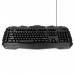 Клавиатура игровая "Gembird" KB-G200L,USB, 105кл.+ 5 клавиш, подсветка 7цветов, кабель 1,8м(чёрный)#459451