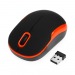 Мышь компьютерная беспроводная "Gembird" MUSW-200BKO, 2кн.+колесо кнопка, 2,4ГГц (чёрно-оранжевый)#454305