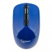 Мышь компьютерная беспроводная "Gembird" MUSW-400-B, 3кн.+колесо кнопка, 1600DPI, 2.4ГГц (синий, бес#454290