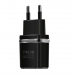 Адаптер Сетевой Hoco C12 2USB/5V/2.4A + кабель Apple lightning (black)#1394882