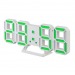 Часы-будильник Perfeo LED "LUMINOUS 2", белый корпус / зелёная подсветка (PF-6111) дата, температура#1652628