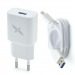 СЗУ с выходом USB AXTEL (2A + кабель lightning) белое#1616340