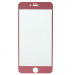 Защитное стекло 5D для Apple iPhone 6 Plus розовое#459199