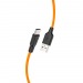 Кабель USB - Type-C HOCO "Premium" X21 Plus Silicone (100сm) черно-оранжевый#1720975